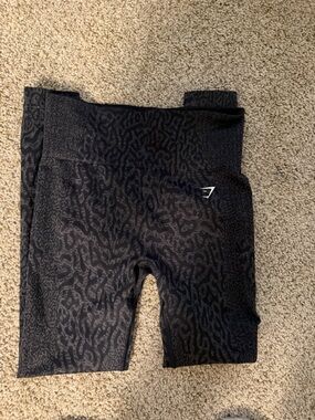 Gymshark Adapt Animal Seamless Leggings- Reef/Black